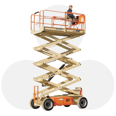 Plataforma elevatória tesoura elétrica JLG M3369LE.